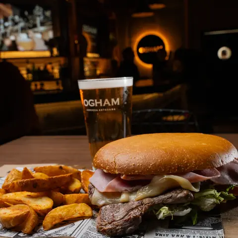 Lomito steak sandwich